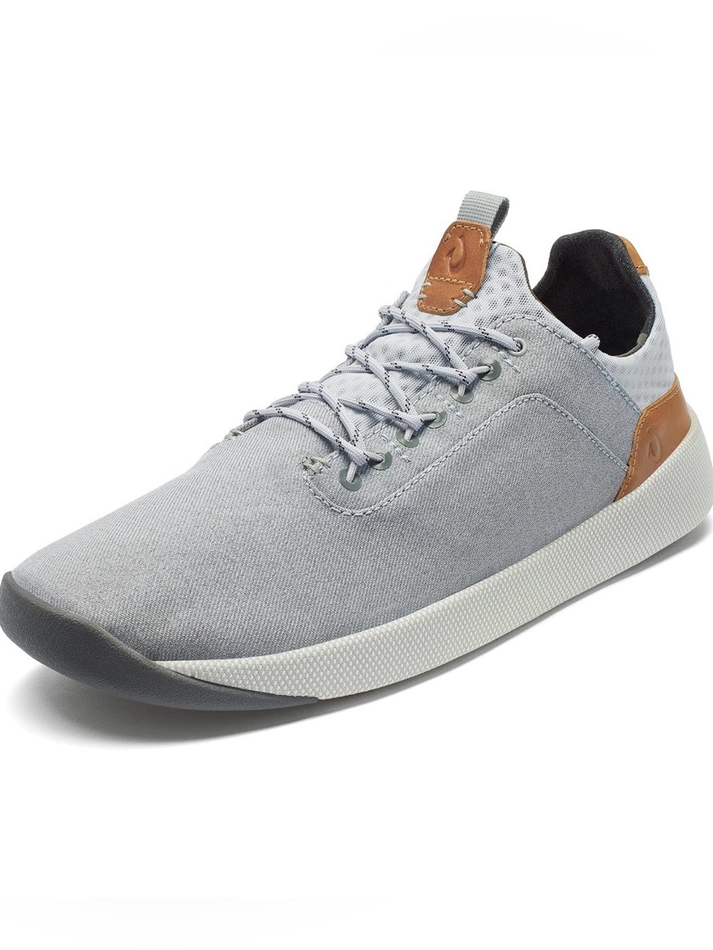 🆕 OluKai Nanea Li Men’s Size 13 Pale Grey/Vapor Lace Up Comfort Sneakers